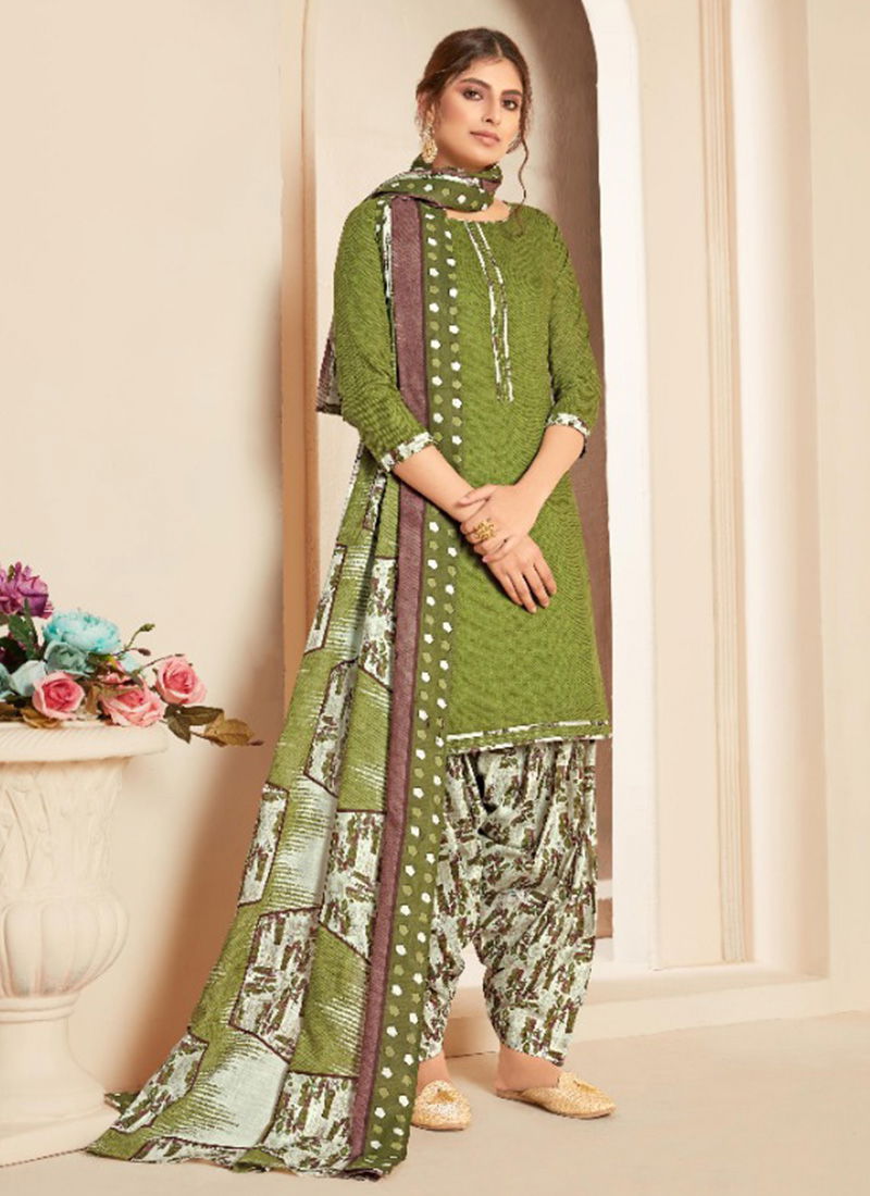 Patiyala Queen Self Printed Cotton Designer Regular Wear Patiyala Suits Collection 1642-001 To 1642-010